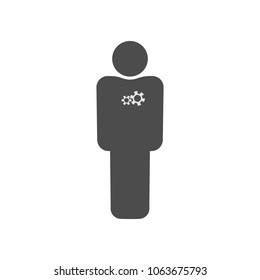 man mechanical robot icon