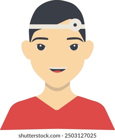 Man Medical Staff Character Illustration. Isolated Vector in Flat Cartoon Design