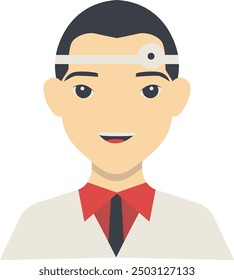 Man Medical Staff Character Illustration. Isolated Vector in Flat Cartoon Design