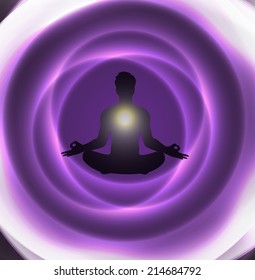 man meditate, yoga
