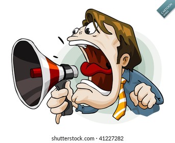 15,094 Man screaming cartoon Images, Stock Photos & Vectors | Shutterstock