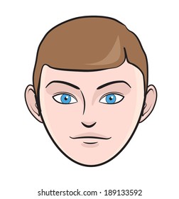 Man Men Male Human Face Head Hair