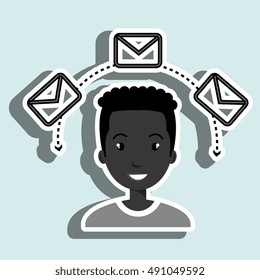 man message email card