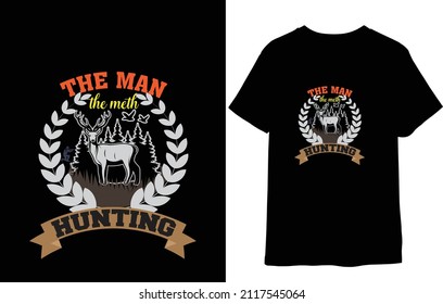 The man, the meth, hunting vector t-shirt design.