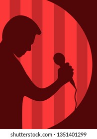 The man with the microphone