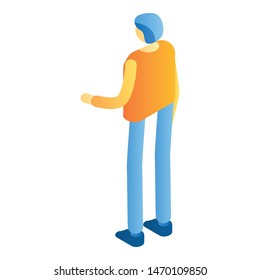 Man modern manager icon. Isometric of man modern manager vector icon for web design isolated on white background