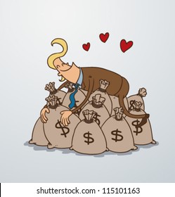Man and money 06, vector