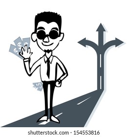 man with money concept