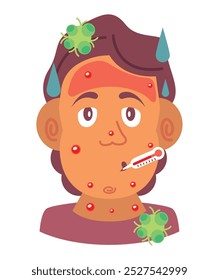 man with monkey pox virus symptoms isolated