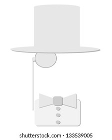man with monocle and bow tie