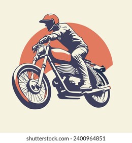 man with motorcross for t shirt design