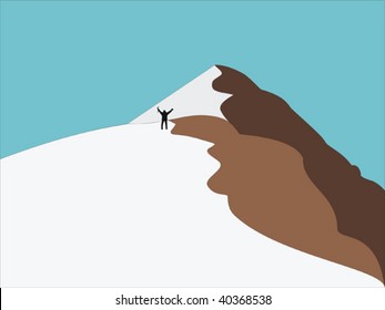 Man in mountains