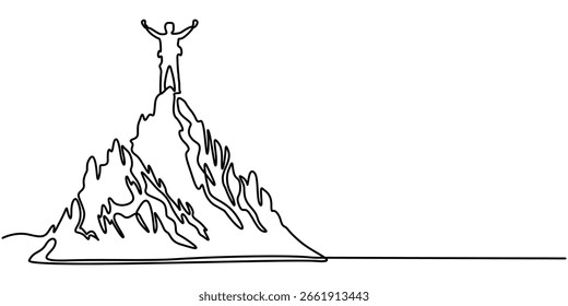 Man mountains continuous one