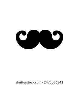 Man Moustache Silhouette Vector Illustration