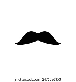 Man Moustache Silhouette Vector Illustration