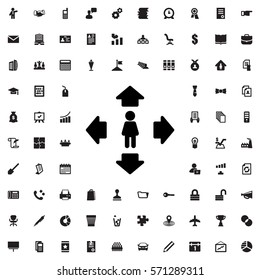 man move icon illustration isolated vector sign symbol