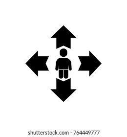 man move icon illustration isolated vector sign symbol