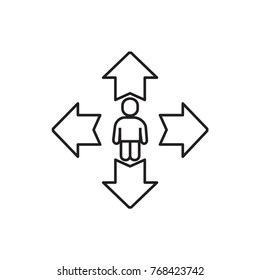 man move icon illustration isolated vector sign symbol