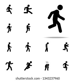 man moving icon. Walking, Running People icons universal set for web and mobile