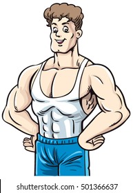 The man with the muscles