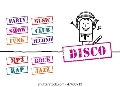 man and music words