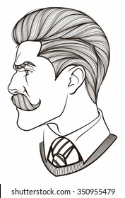 man with mustache