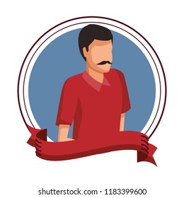 Man with mustache avatar