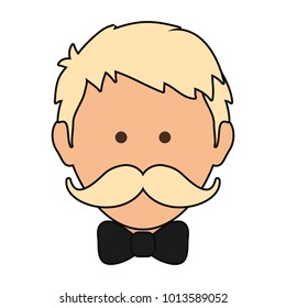 man with mustache design