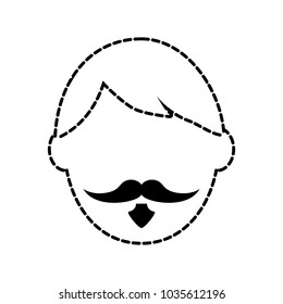 man with mustache design