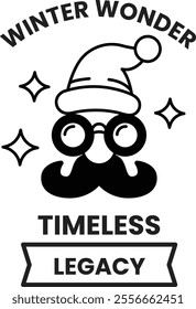 A man with a mustache and glasses wearing a hat