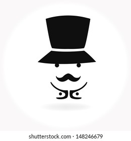 Man mustache icon