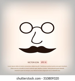 Man with mustache icon