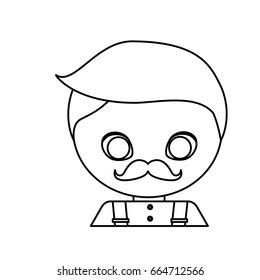 man with mustache icon