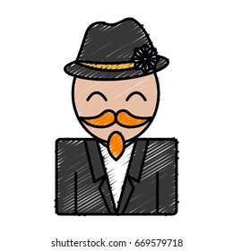 man with mustache icon