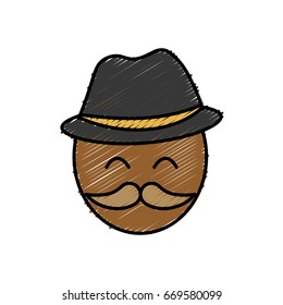man with mustache icon