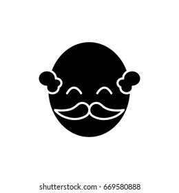 man with mustache icon