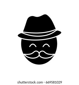 man with mustache icon