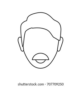 man with mustache icon