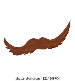 Man mustache icon. Cartoon of man mustache vector icon for web design isolated on white background