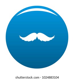 Neat Mustache Icon Vector Blue Circle Stock Vector (Royalty Free ...