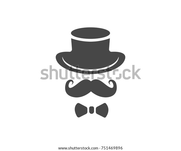 Man Mustache Logos Icons Stock Vector (Royalty Free) 751469896