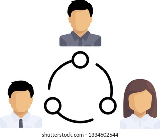 Man networking Icon