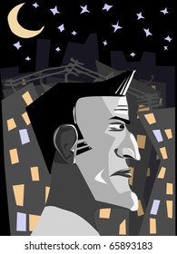 man in night city