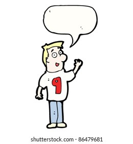 man in number 9 shirt cartoon