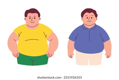 Man with Obesity Overweight Obese