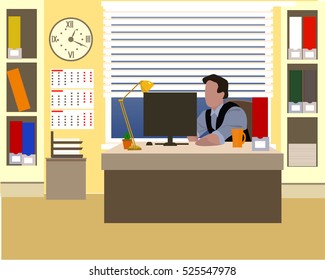 man in office