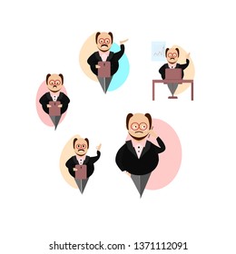 
man in the office in suit