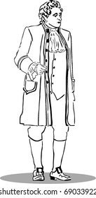 A man in an old suit