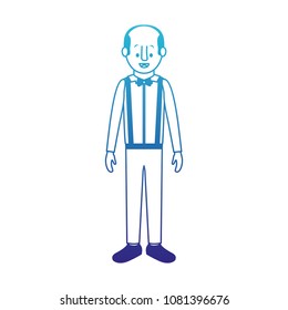 man with old suit with bowtie