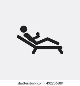 man on beach Icon